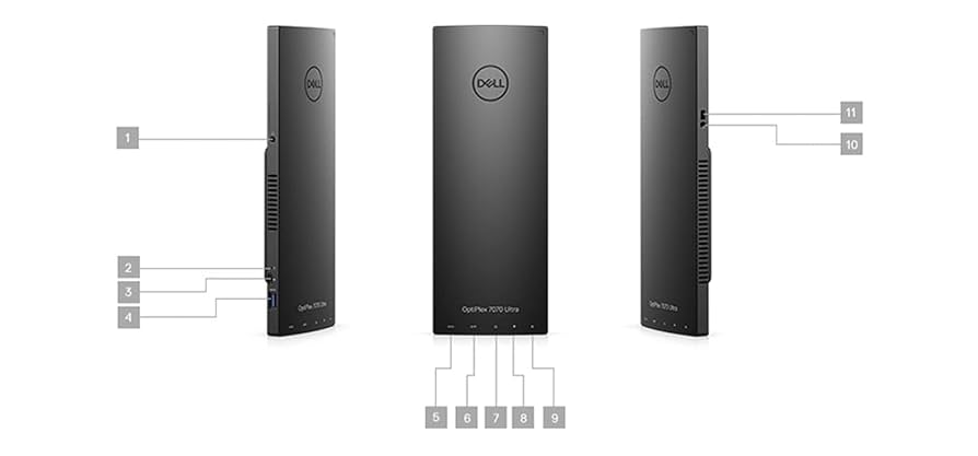 Windowsデスクトップ Dell OptiPlex 7070 Ultra Core i5 Dell Optiplex 7070 Ultra Desktop PC, 24